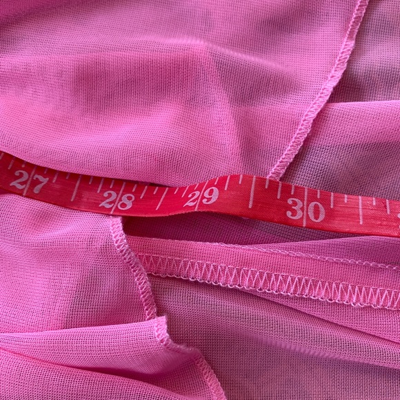 Gorgeous Roxette Pink and Black High-Low Dress, Girl's Size 12. - Picture 10 of 13